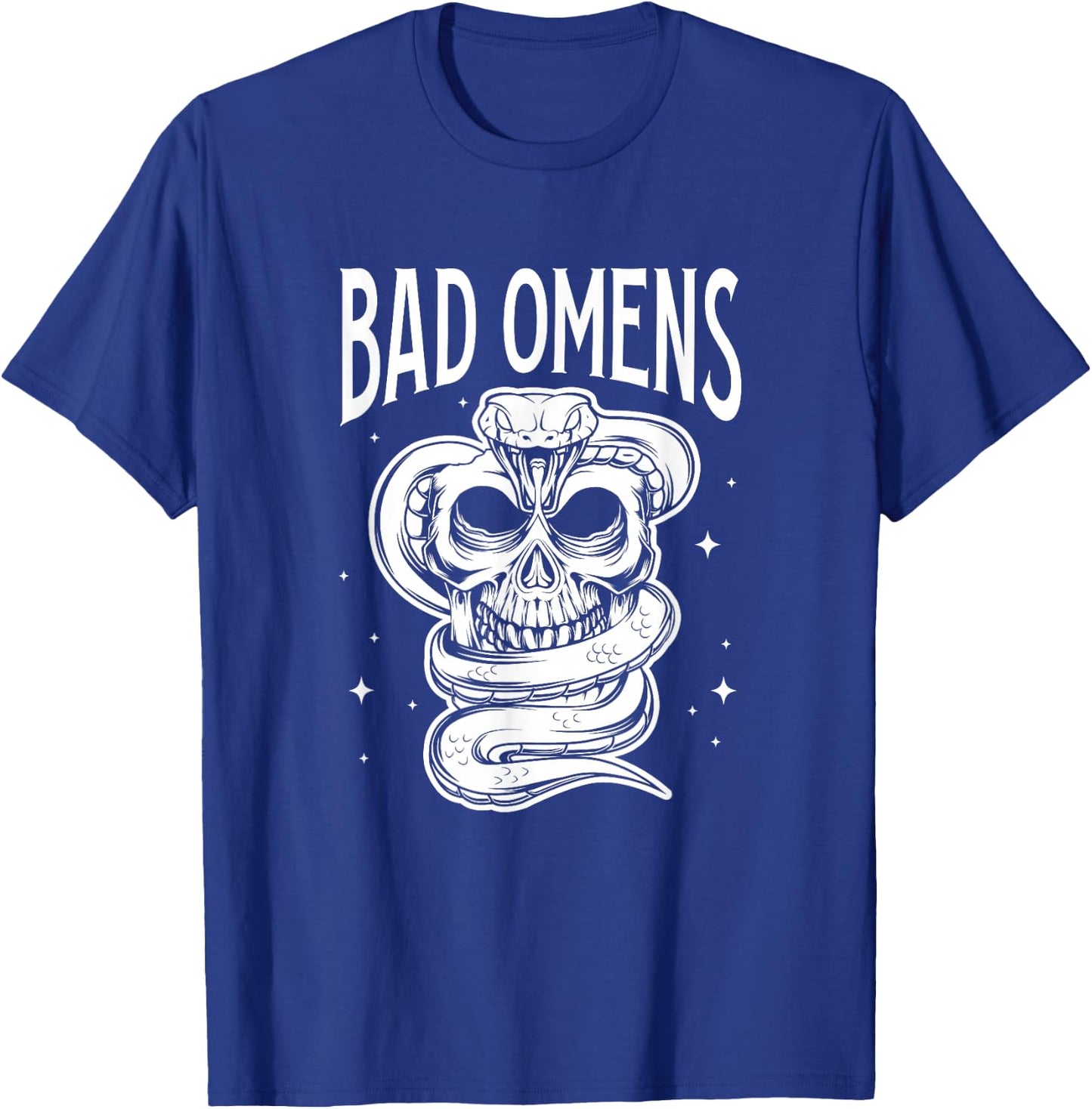 Bad Omens Snake and Skull Gothic Cobra Venom Reptiles T-Shirt - T-Shirt | Royal