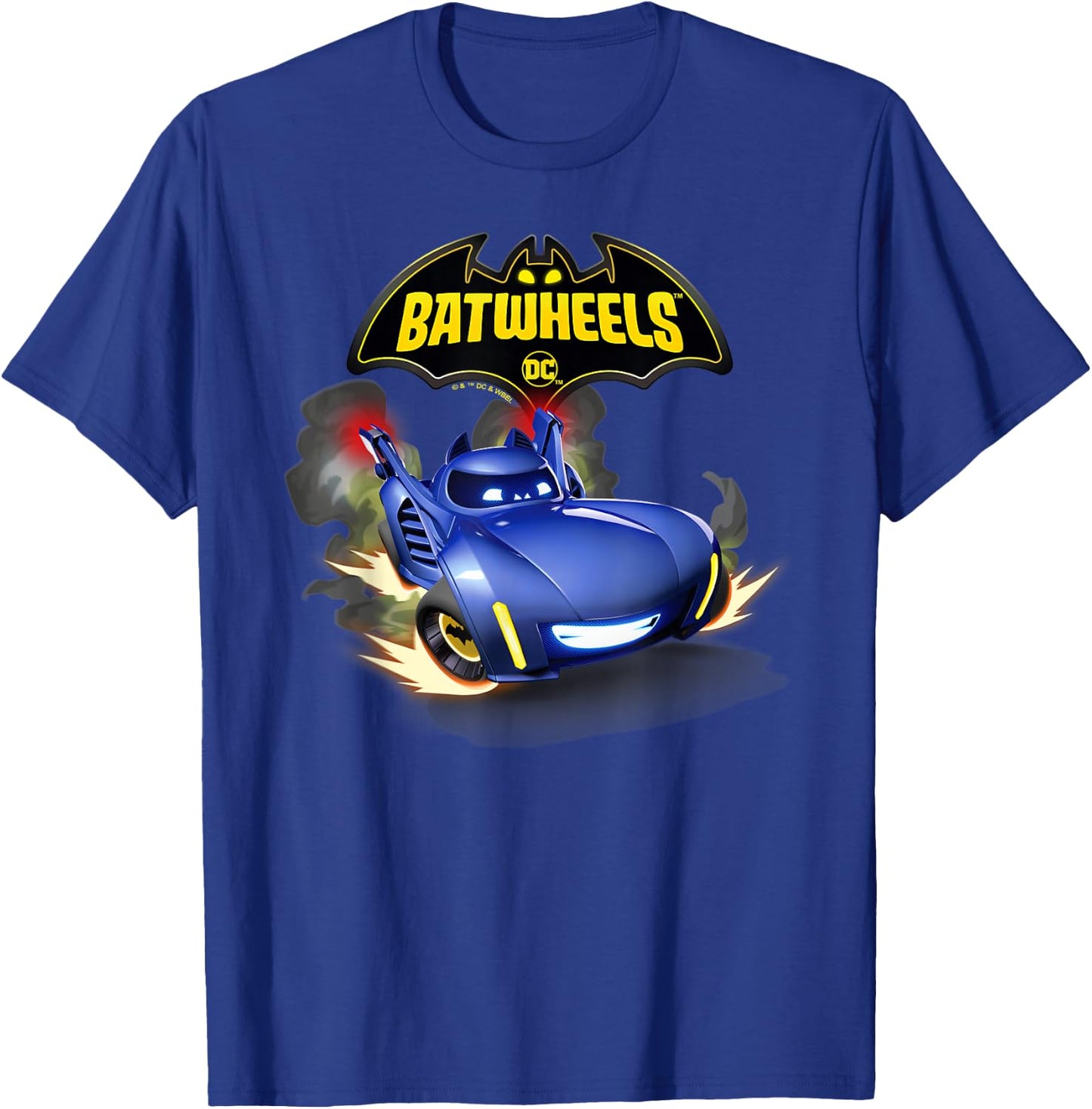 Batman Batwheels BAM and Logo T-Shirt - T-Shirt | Royal