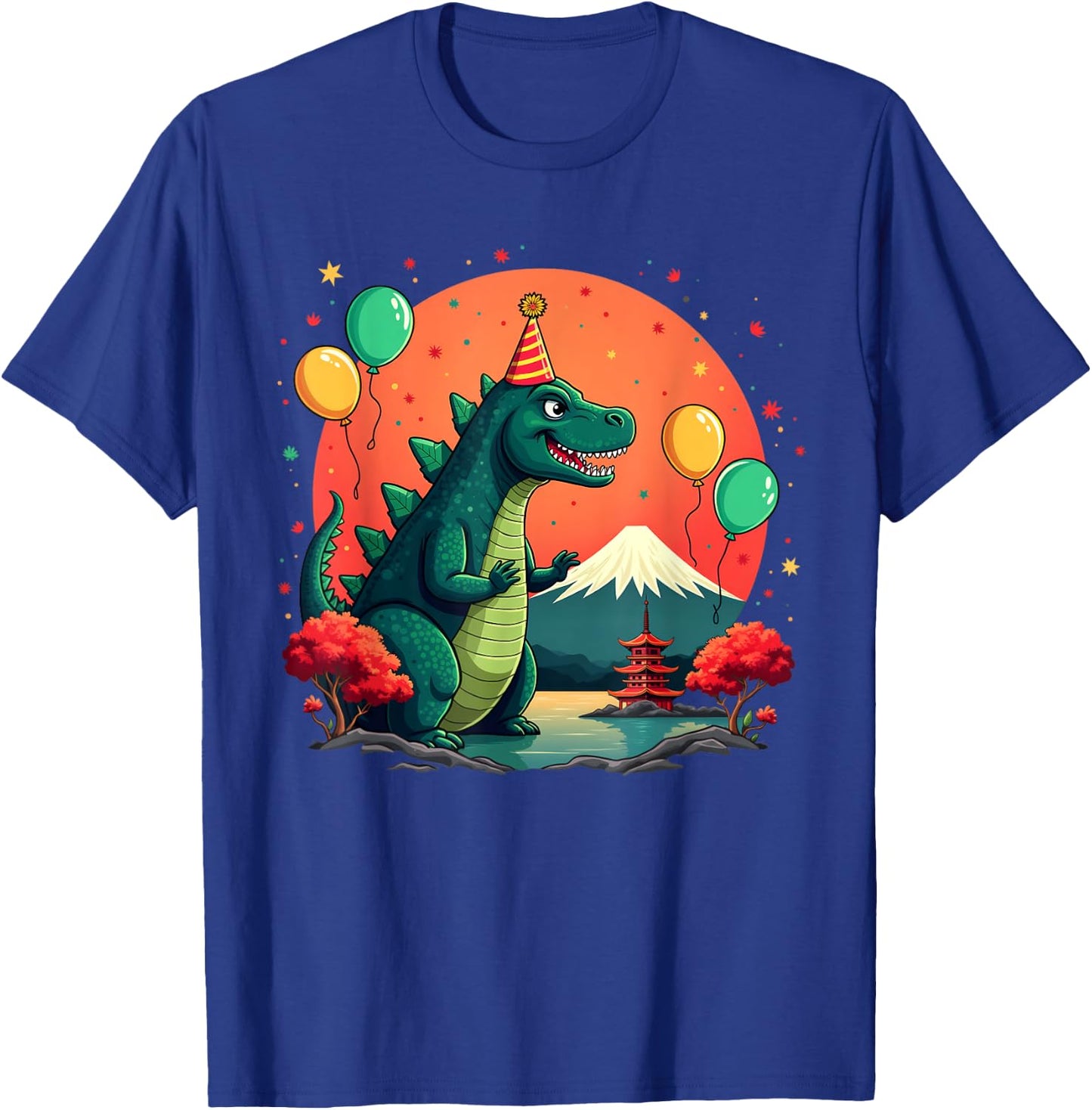 Kaiju Birthday Japan Monster Movie Bday Party Decorations T-Shirt - T-Shirt | Royal