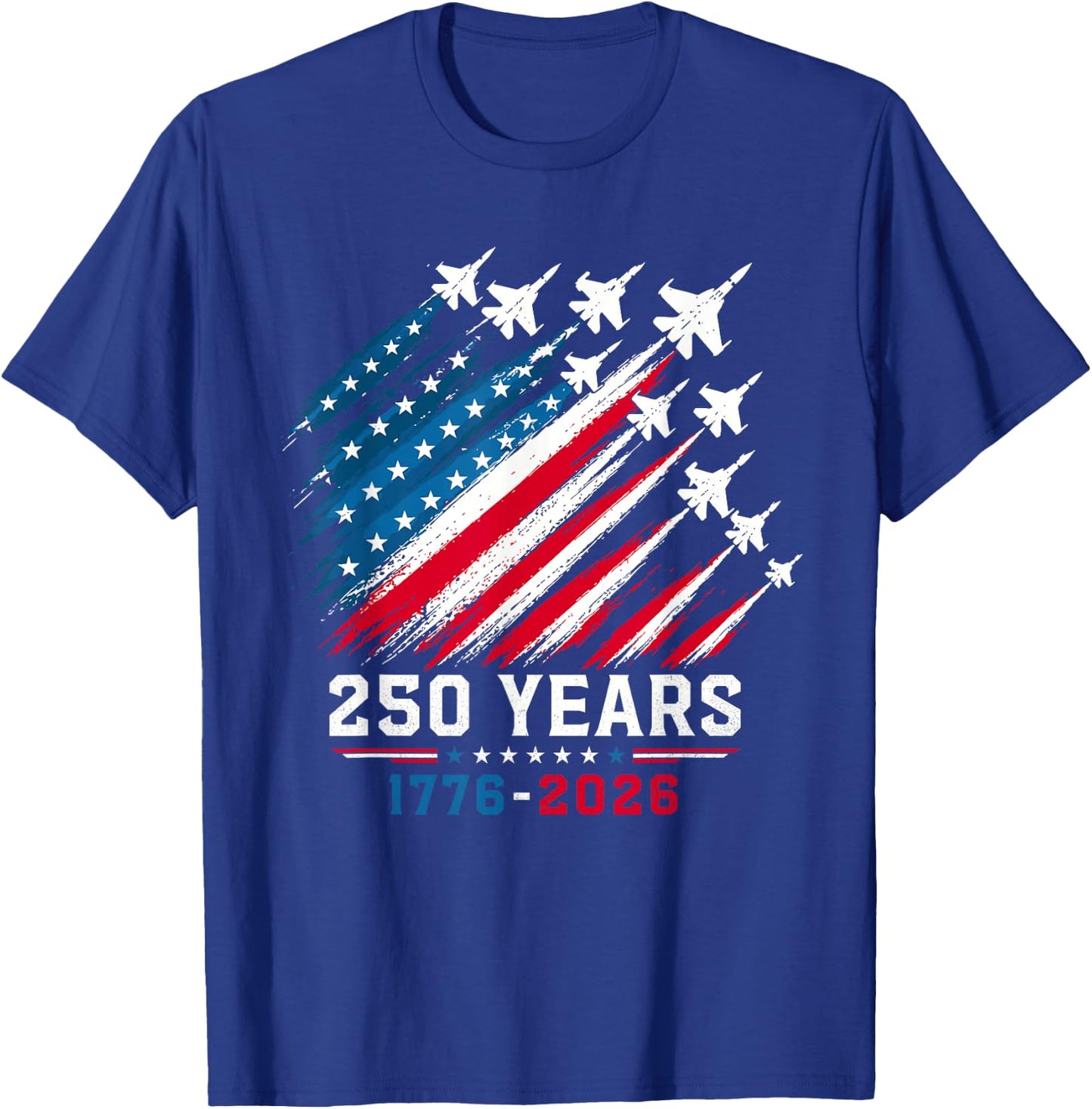 250th Anniversary USA Patriotic 250 Years American 4th July T-Shirt - T-Shirt | Royal