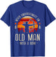 Never Underestimate An Old Man With A Bow Archery Archer T-Shirt - T-Shirt | Royal