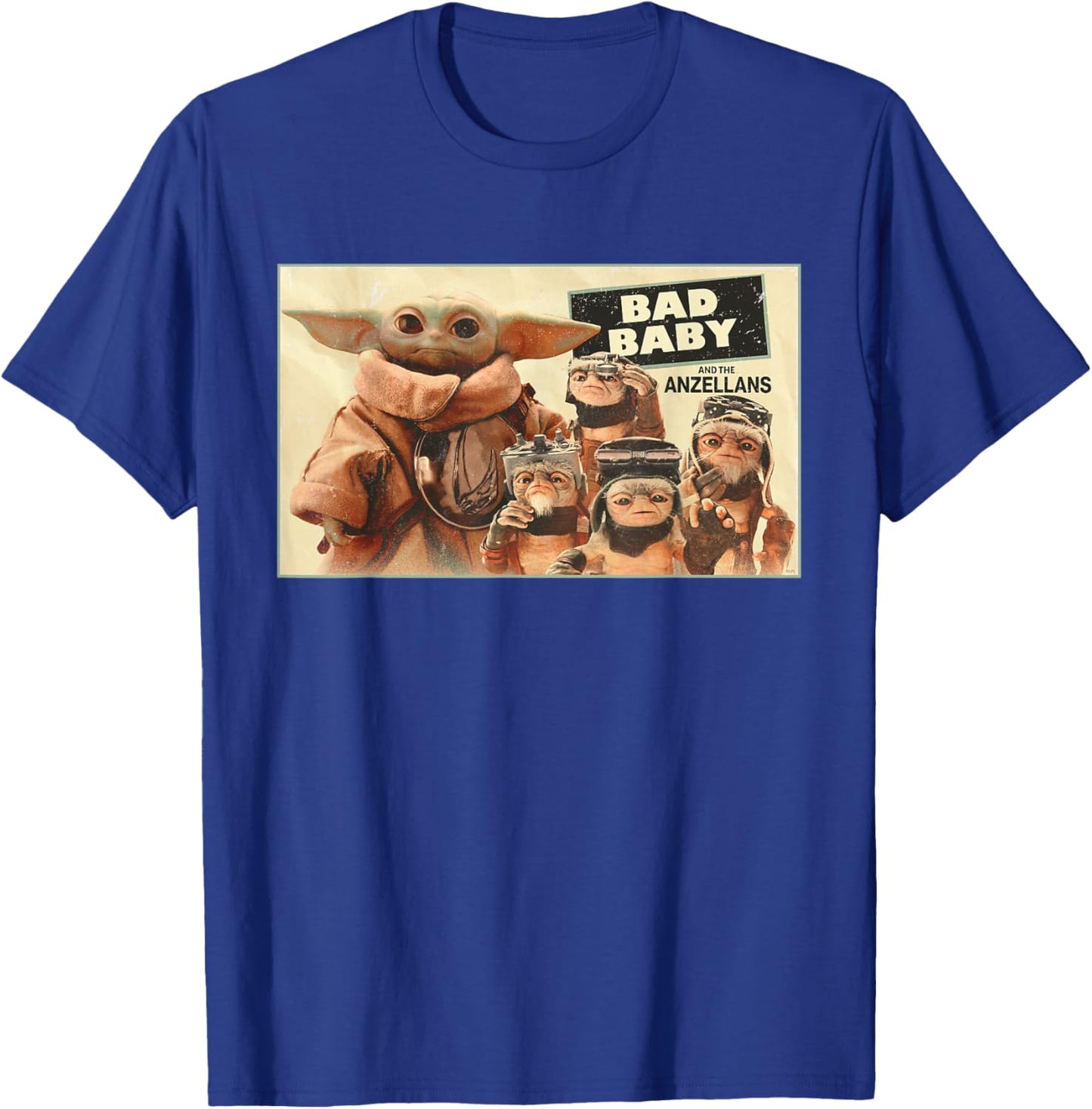Star Wars The Mandalorian and Grogu Bad Baby & The Anzellans T-Shirt - T-Shirt | Royal