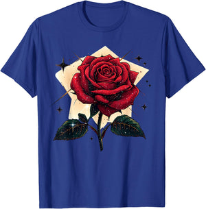 Red Rose Flower Botanist Garden Flower Red Rose T-Shirt - T-Shirt | Royal