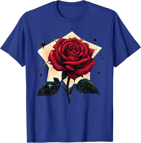 Red Rose Flower Botanist Garden Flower Red Rose T-Shirt - T-Shirt | Royal
