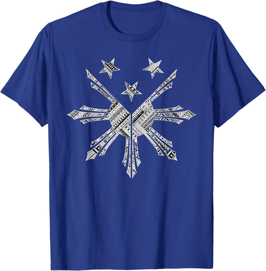 Filipino Heritage Tattoo Gift Design Idea T-Shirt - T-Shirt | Royal