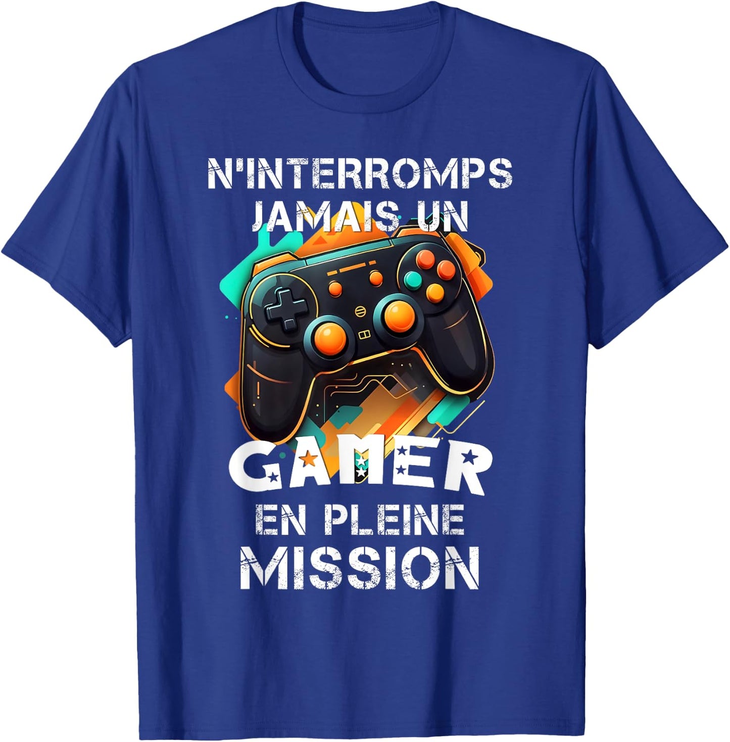 Gamer geek addicted to video games teen console gaming humor , Black, S T-Shirt - T-Shirt | Royal
