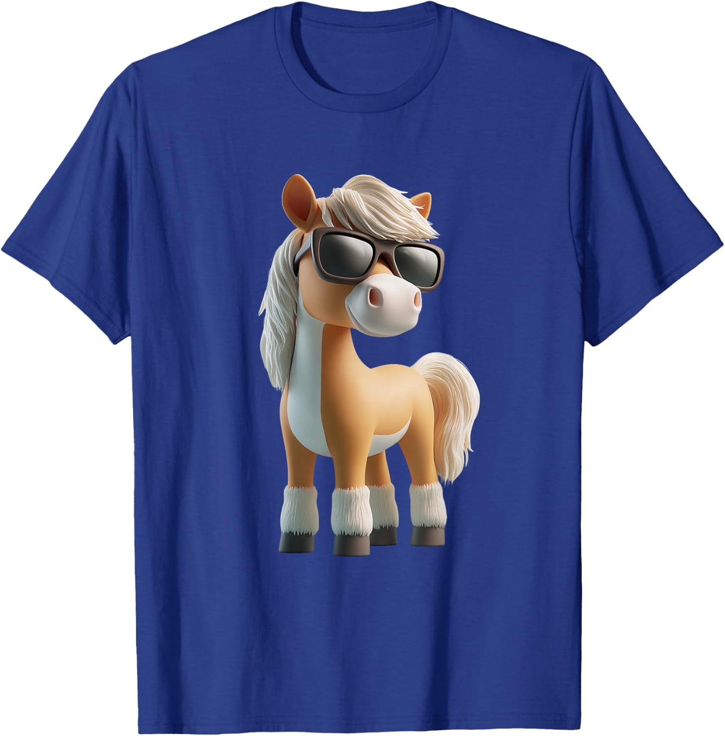 Cooles Pferdemotiv mit Sonnenbrille Pferd Pony T-Shirt - T-Shirt | Royal