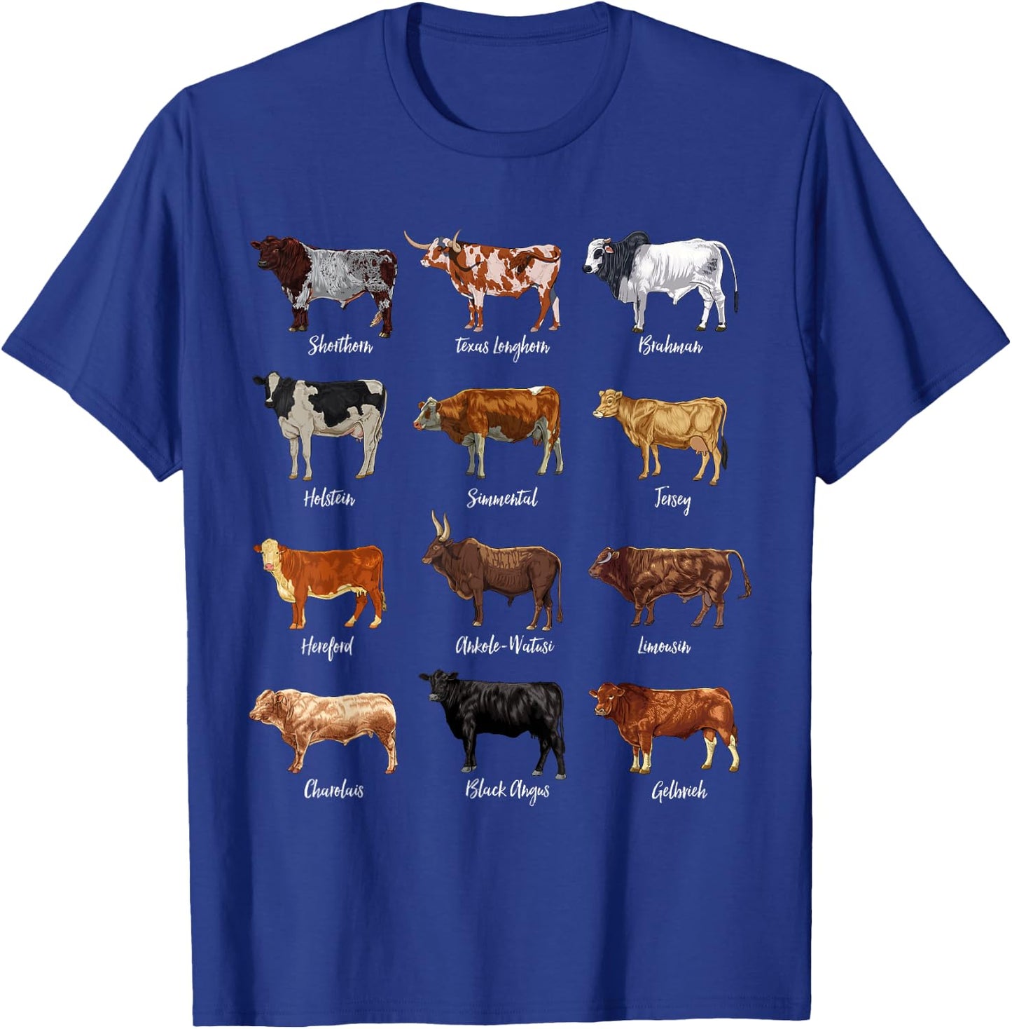 Cow Design with Cow Design, black T-Shirt - T-Shirt | Royal