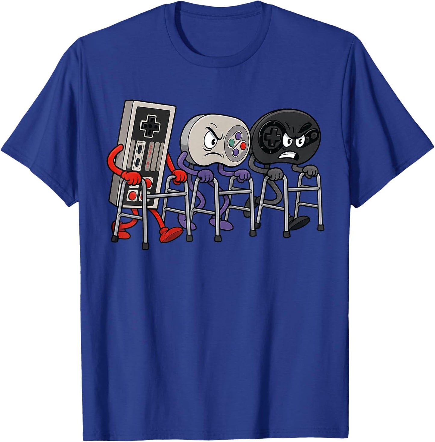 Funny Old Gamer Gaming Retro 90s 80s Jeu vidéo Old Gamer T-Shirt - T-Shirt | Royal