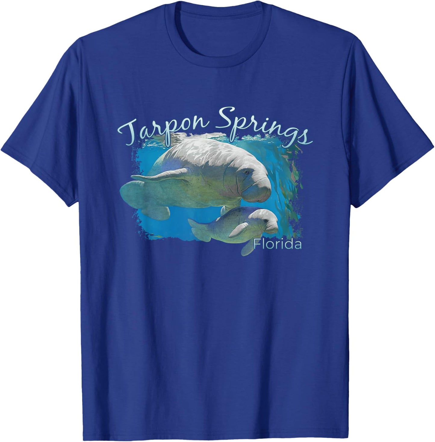 Tarpon Springs Florida Love The Manatees T-Shirt - T-Shirt | Royal
