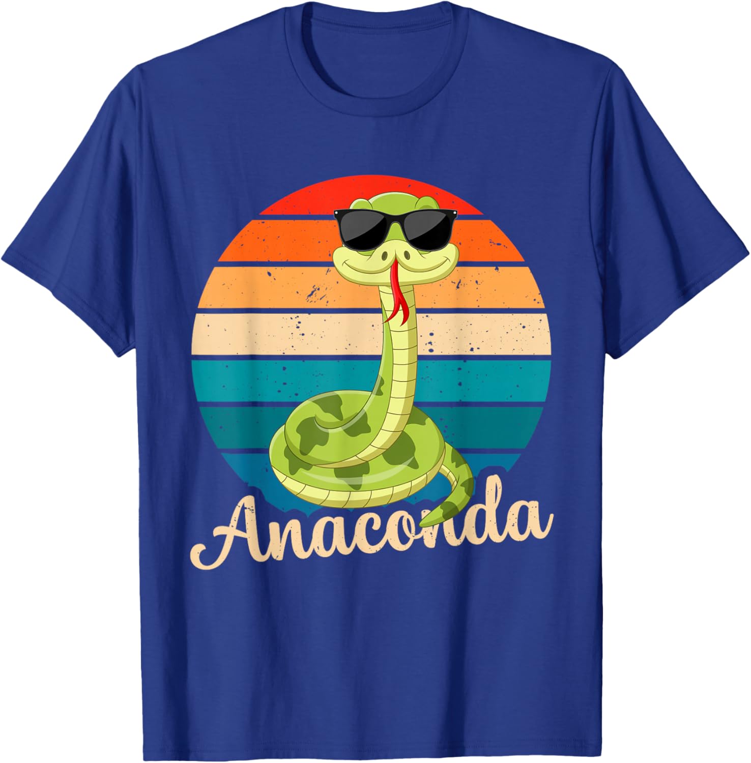 Anaconda Snake Cute Sunglasses Women Kids , Black, S T-Shirt - T-Shirt | Royal