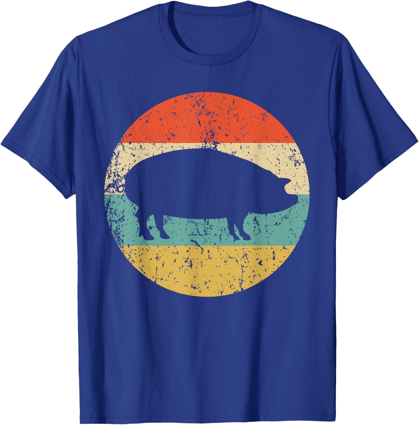 Pig Roast Retro Style BBQ Cookout T-Shirt - T-Shirt | Royal