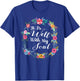 It Is Well With My Soul Christian Floral Wreath T-Shirt - T-Shirt | Royal