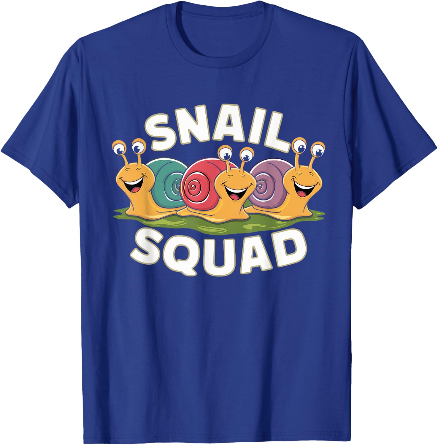 Snail Squad Design for Snail Lover Stuff | Cool Snail T-Shirt - T-Shirt | Royal