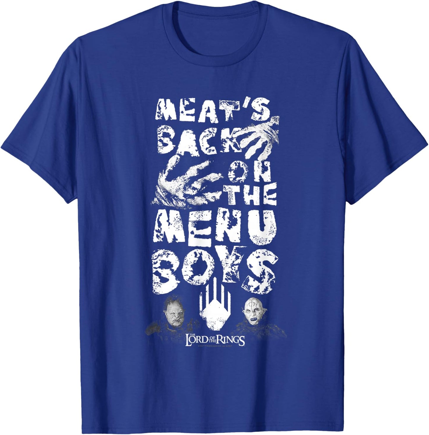The Lord of the Rings Meat's Back On The Menu Boys Vintage T-Shirt - T-Shirt | Royal