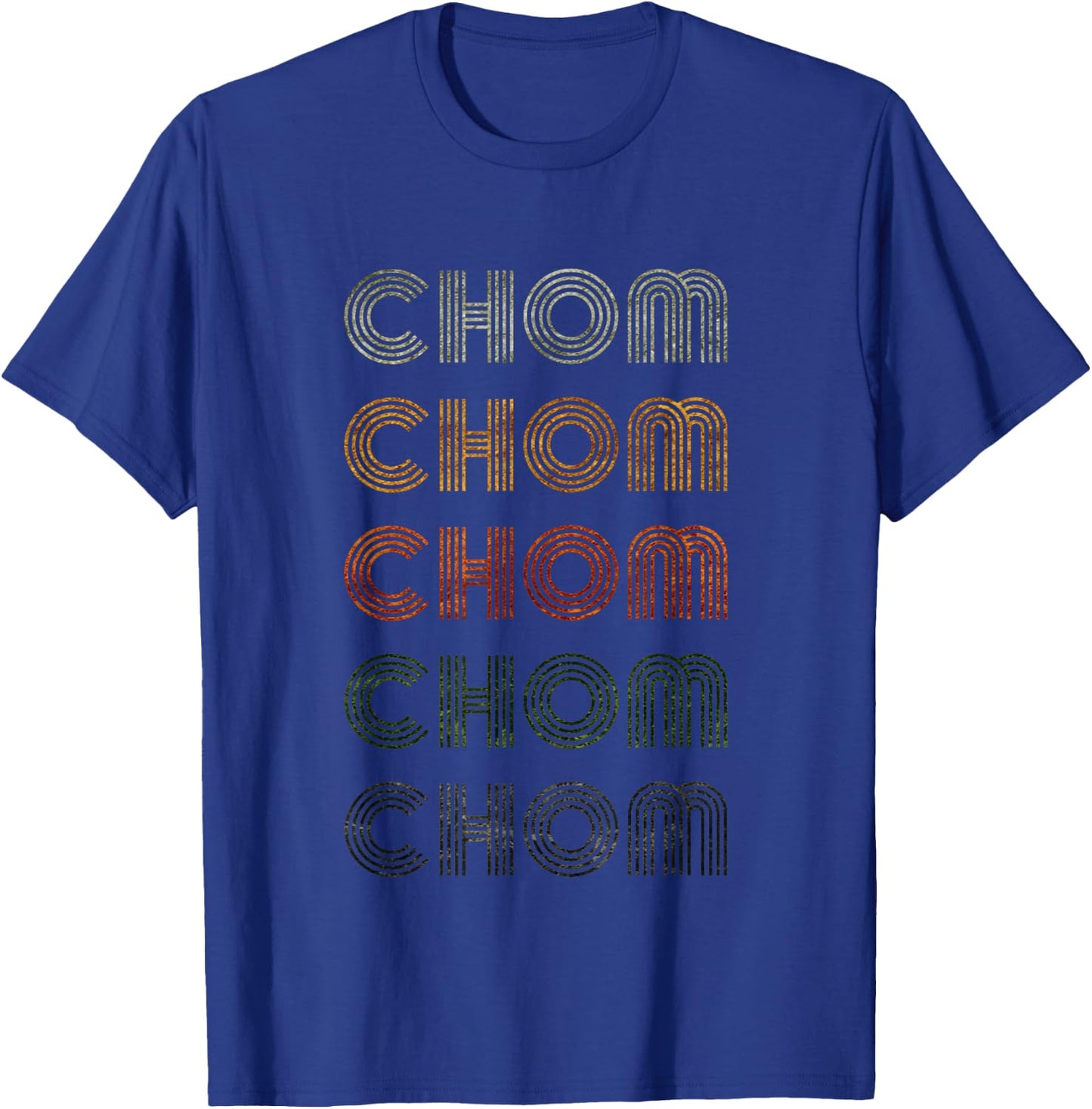 Love Heart Chom Grunge Vintage Style Black Chom T-Shirt - T-Shirt | Royal