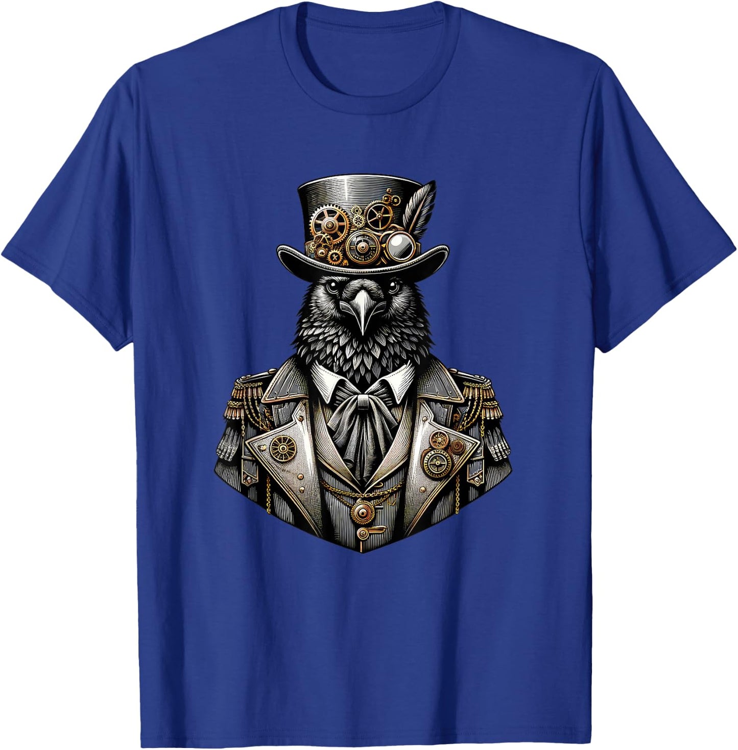 Steampunk Raven Women Men Kids Steampunk Raven T-Shirt - T-Shirt | Royal
