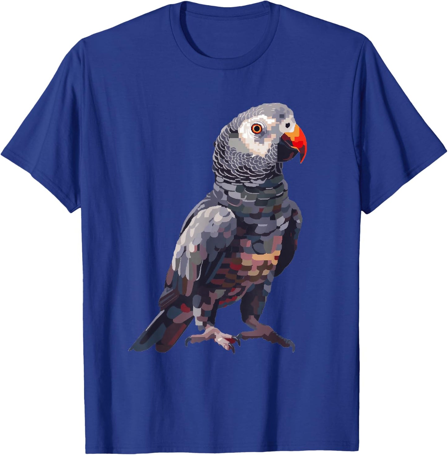 Timneh African Grey Pixel Art T-Shirt - T-Shirt | Royal