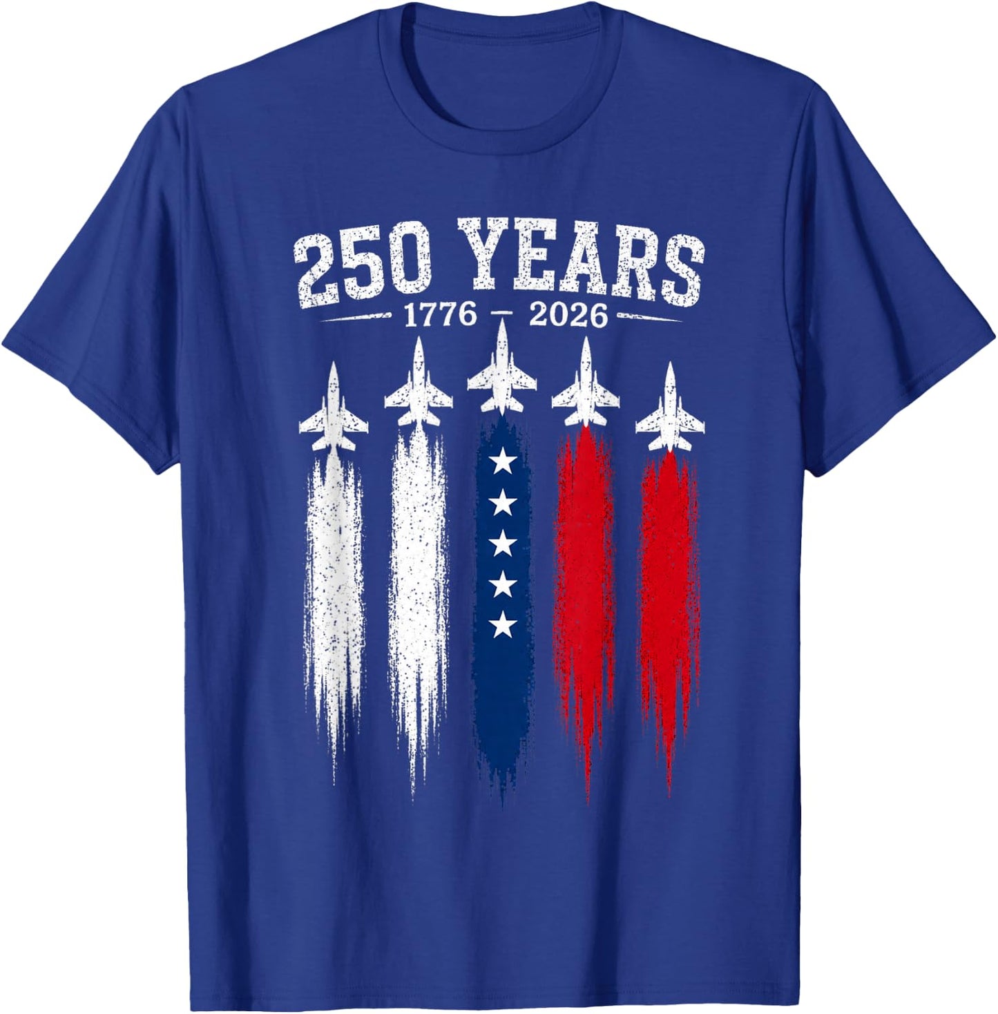 250 Years 250th Anniversary USA 4th of July Patriotic T-Shirt - T-Shirt | Royal