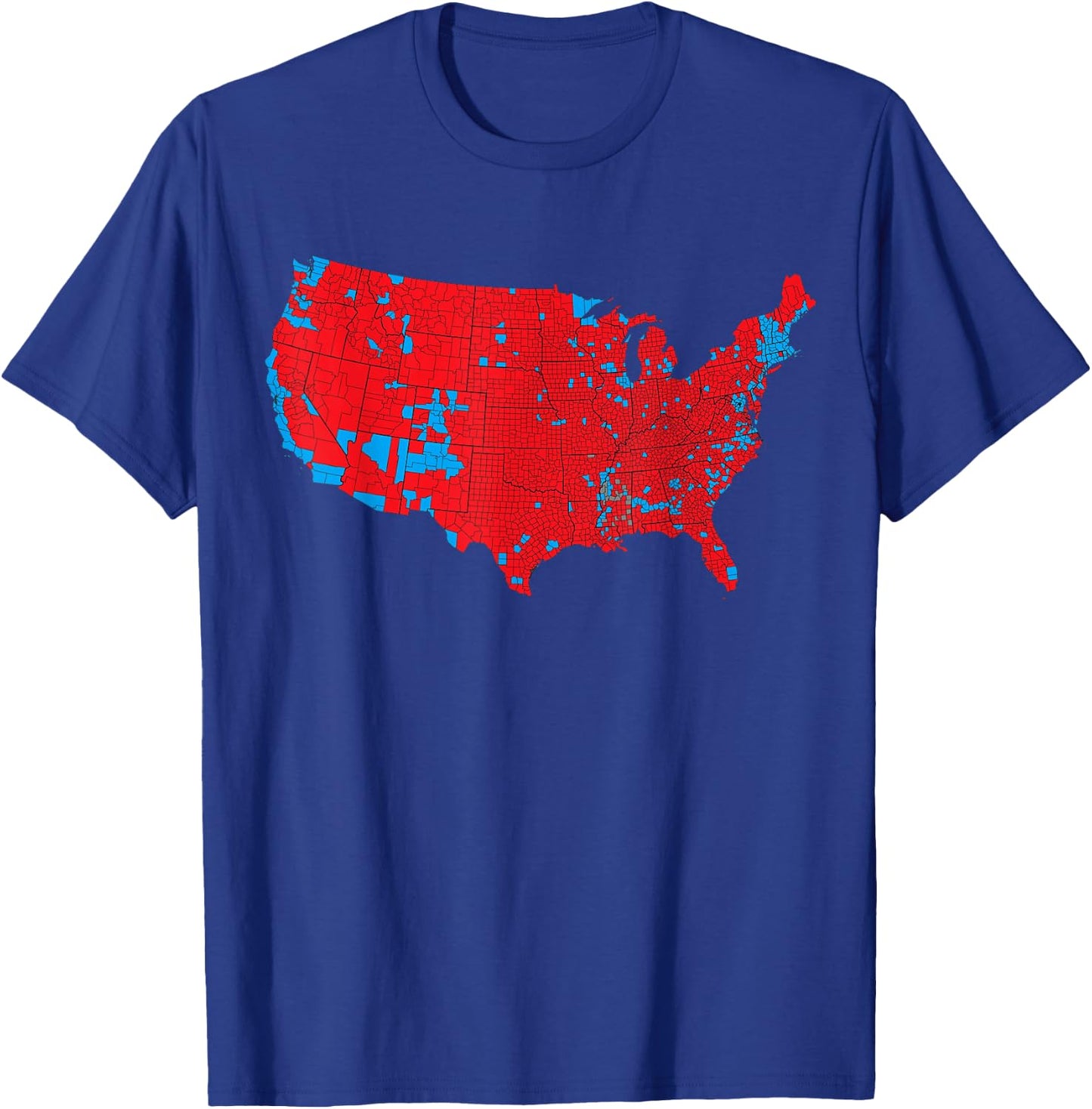 USA Election Map 2024 President Trump Republican Red States T-Shirt - T-Shirt | Royal