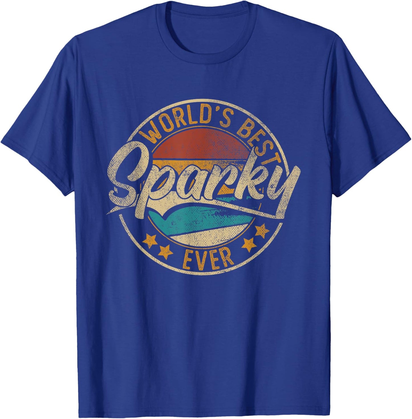 Worlds Best Sparky | Electrician T-Shirt - T-Shirt | Royal