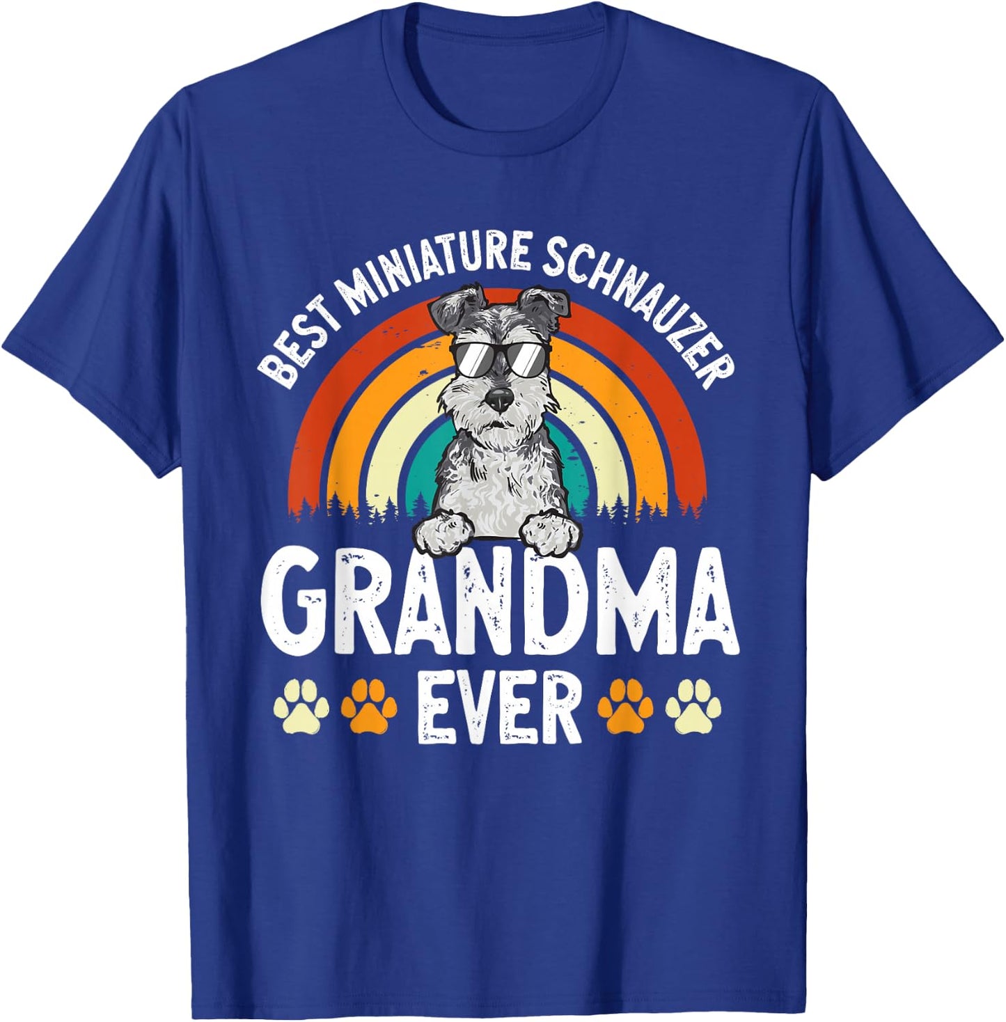 Miniature Schnauzer Dog Grandma Mini Schnauzer T-Shirt - T-Shirt | Royal