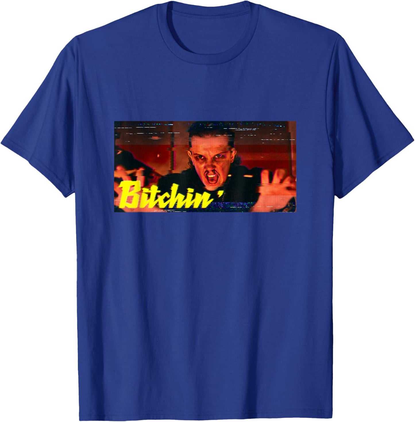Stranger Things Eleven Bitchin' Vintage Power Panel T-Shirt - T-Shirt | Royal