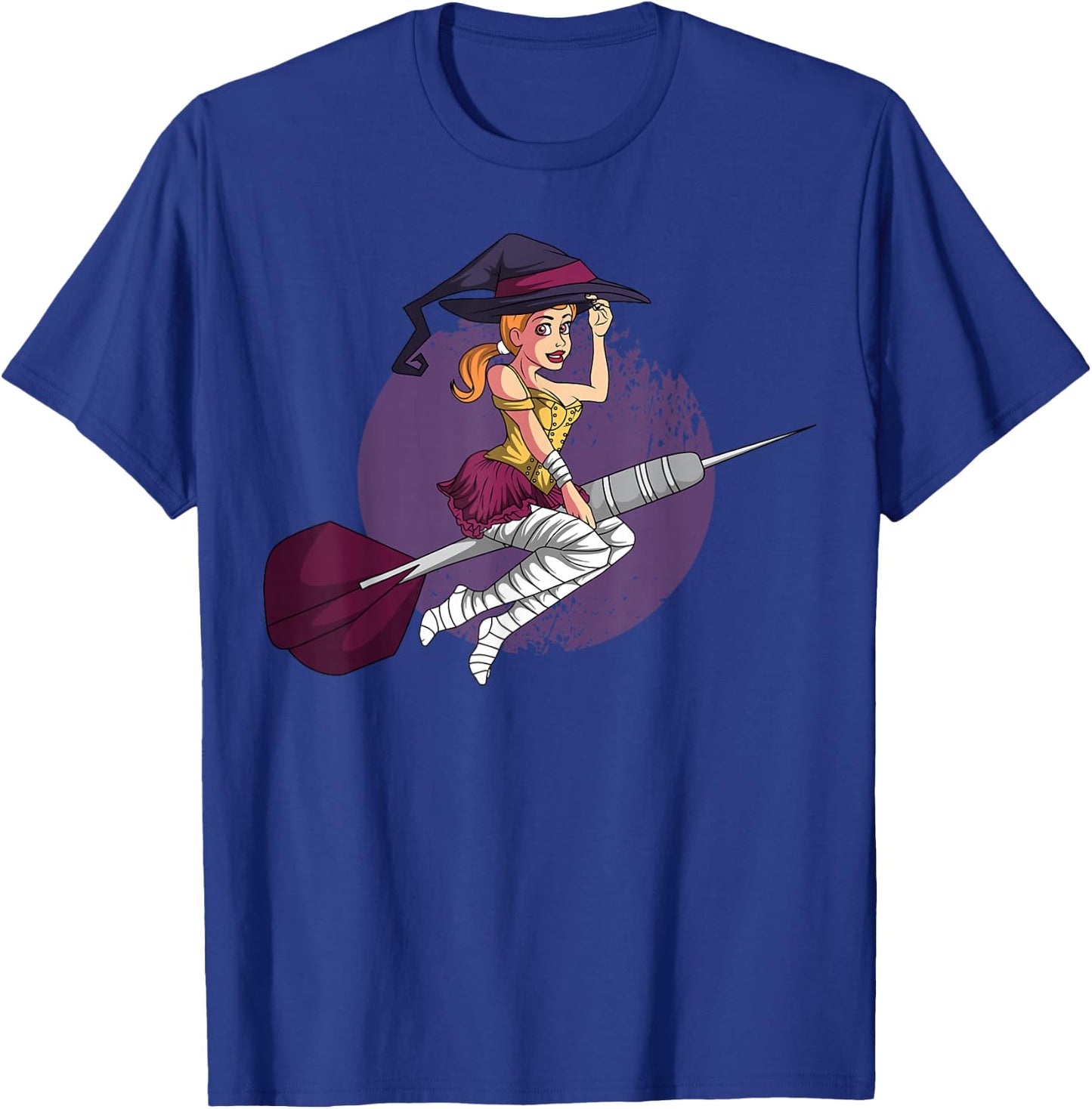 Halloween Darts Hexe Dartist All Hallows' Day Vollmond T-Shirt - T-Shirt | Royal