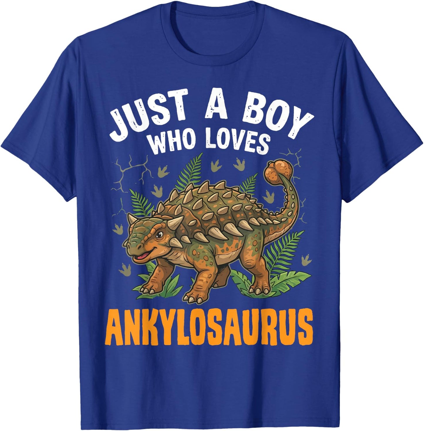 Just A Boy Who Loves Ankylosaurus T-Shirt - T-Shirt | Royal