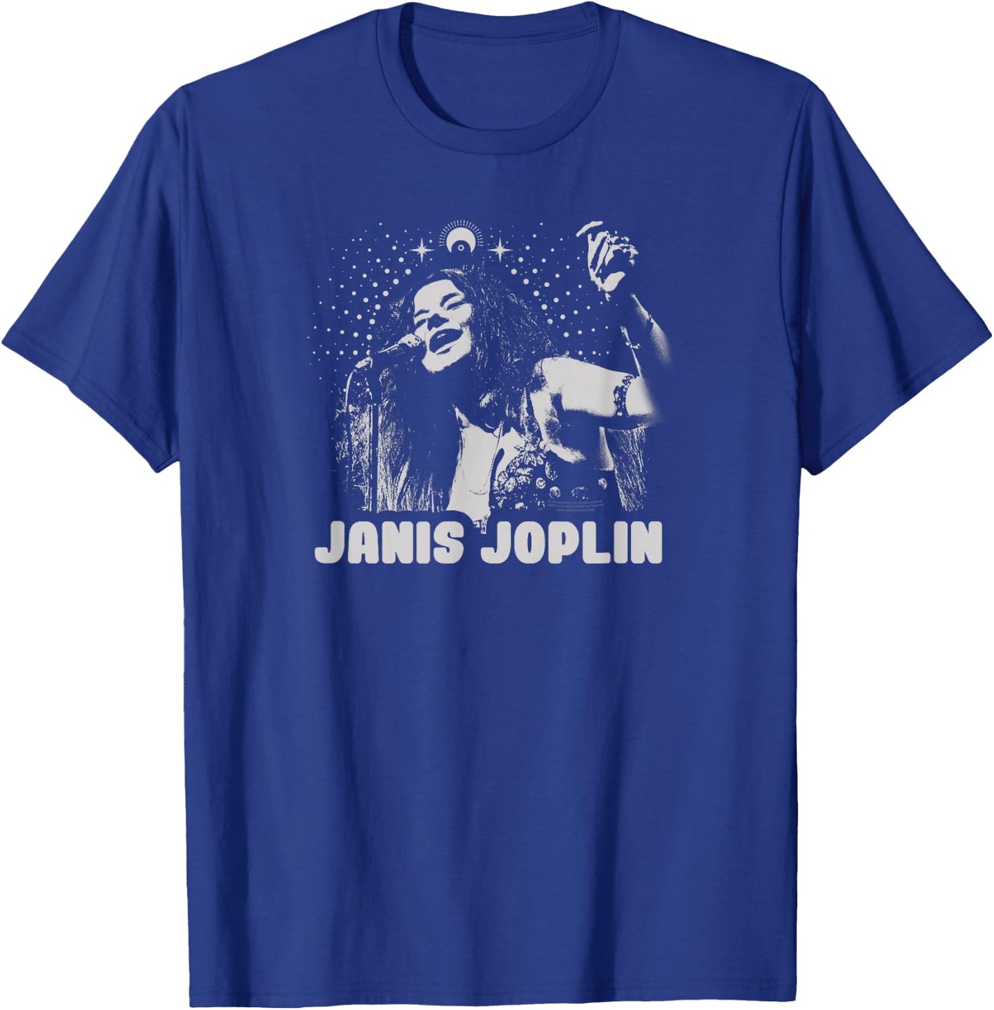 Janis Joplin Rock Music Soul Blues Spiritual Mono T-Shirt - T-Shirt | Royal