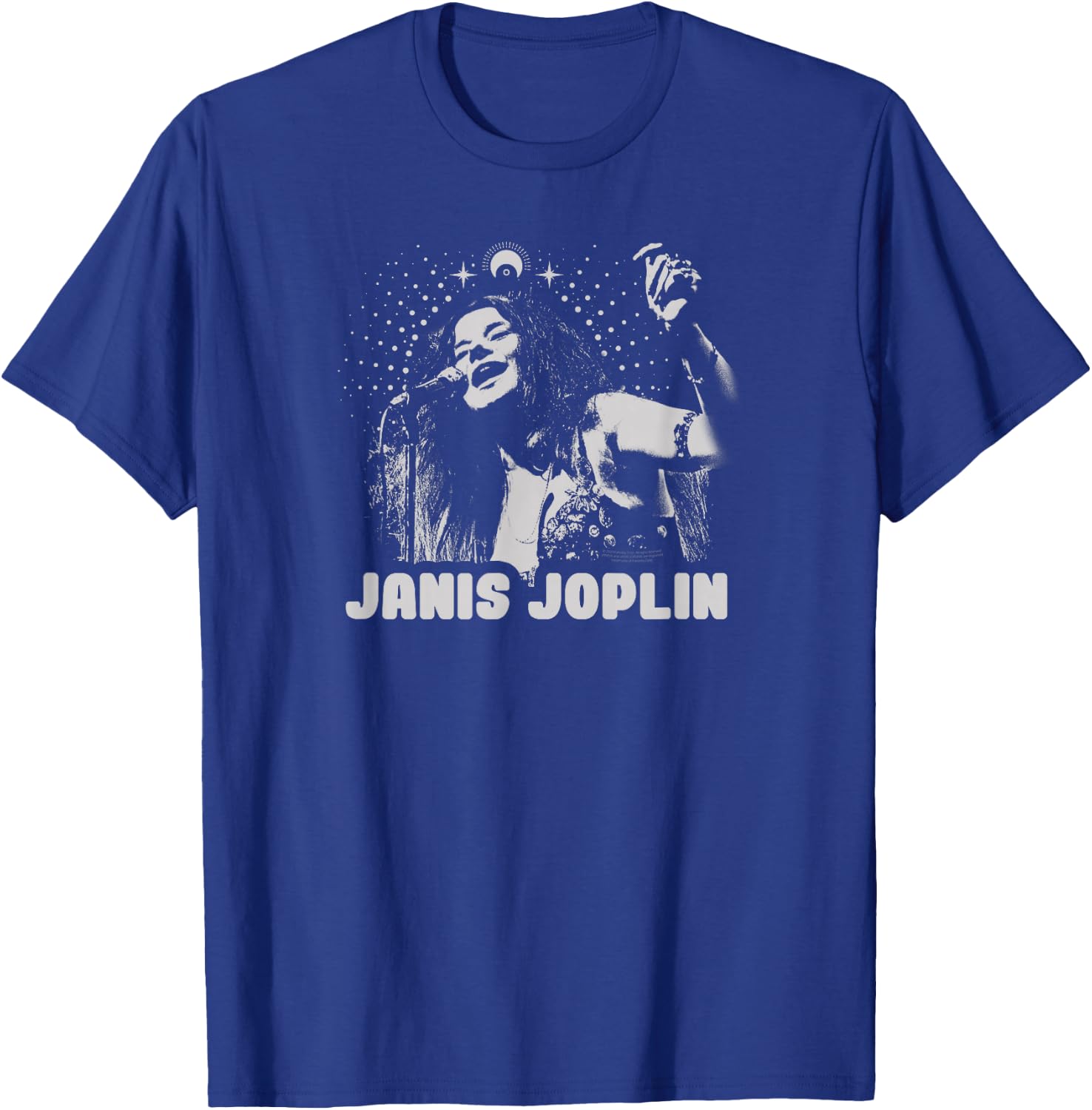 Janis Joplin Rock Music Soul Blues Spiritual Mono T-Shirt - T-Shirt | Royal