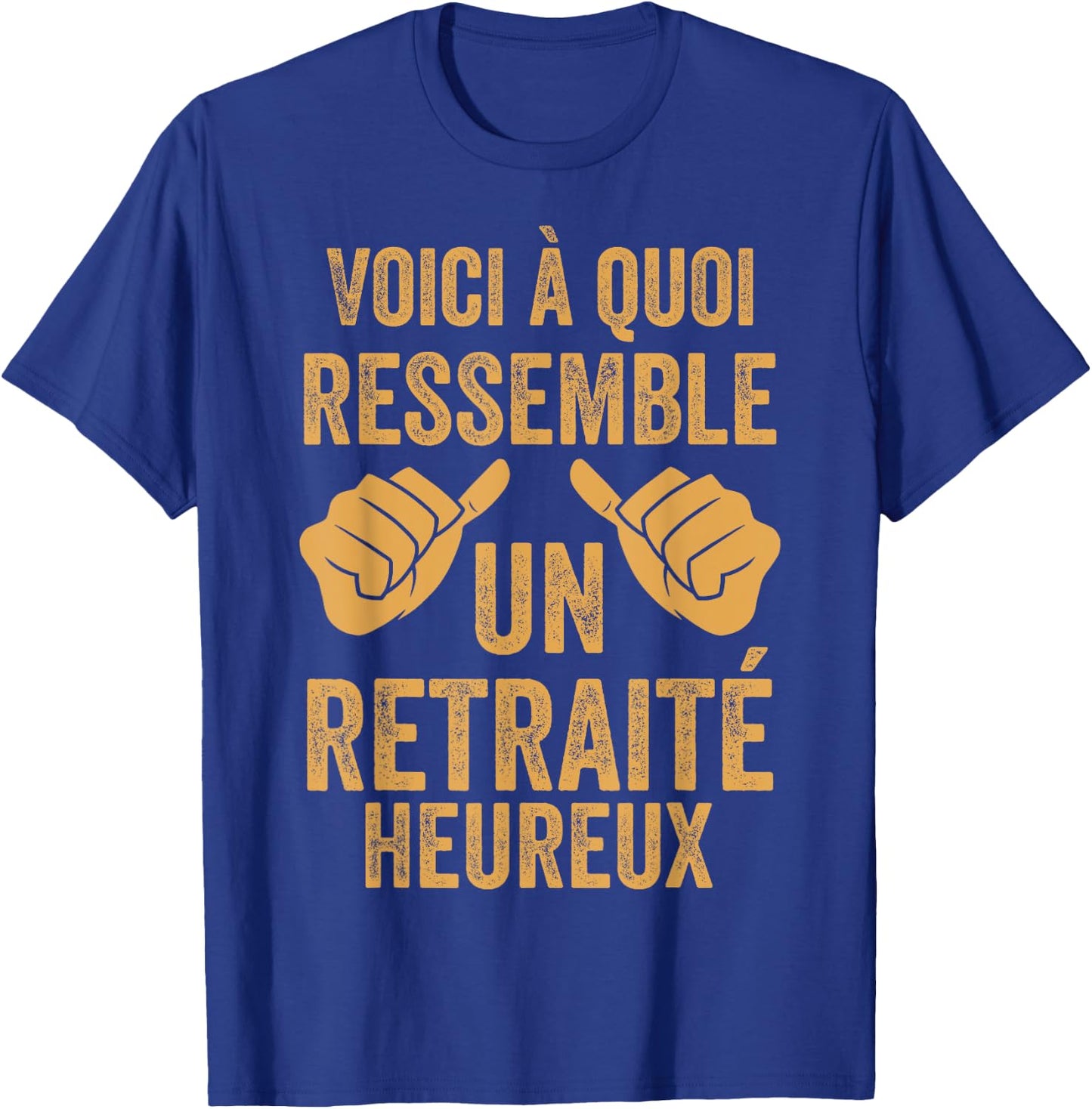 Funny Retirement Man What A Happy Pensioner Looks Like T-Shirt - T-Shirt | Royal