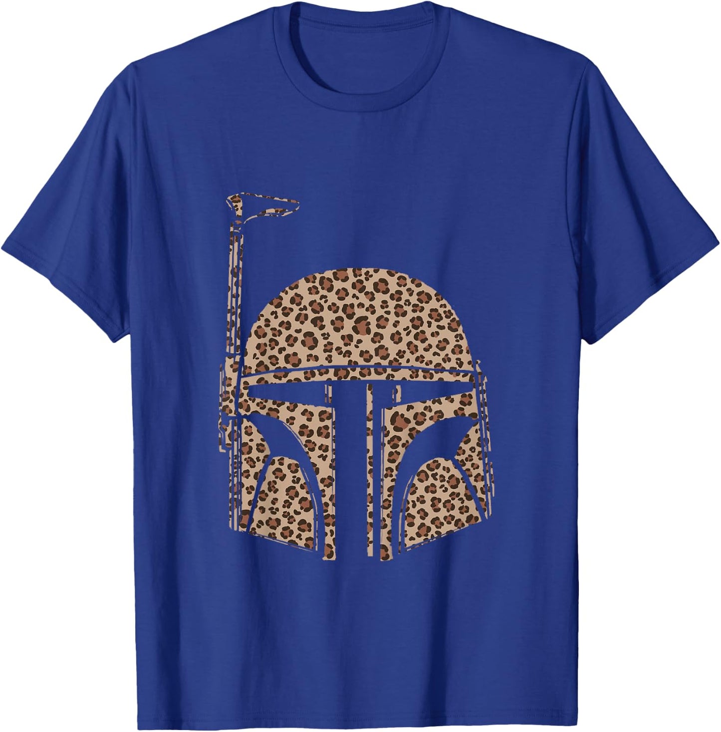 Kids Star Wars Classic Boba Fett Cheetah Print Vintage Helmet T-Shirt - T-Shirt | Royal
