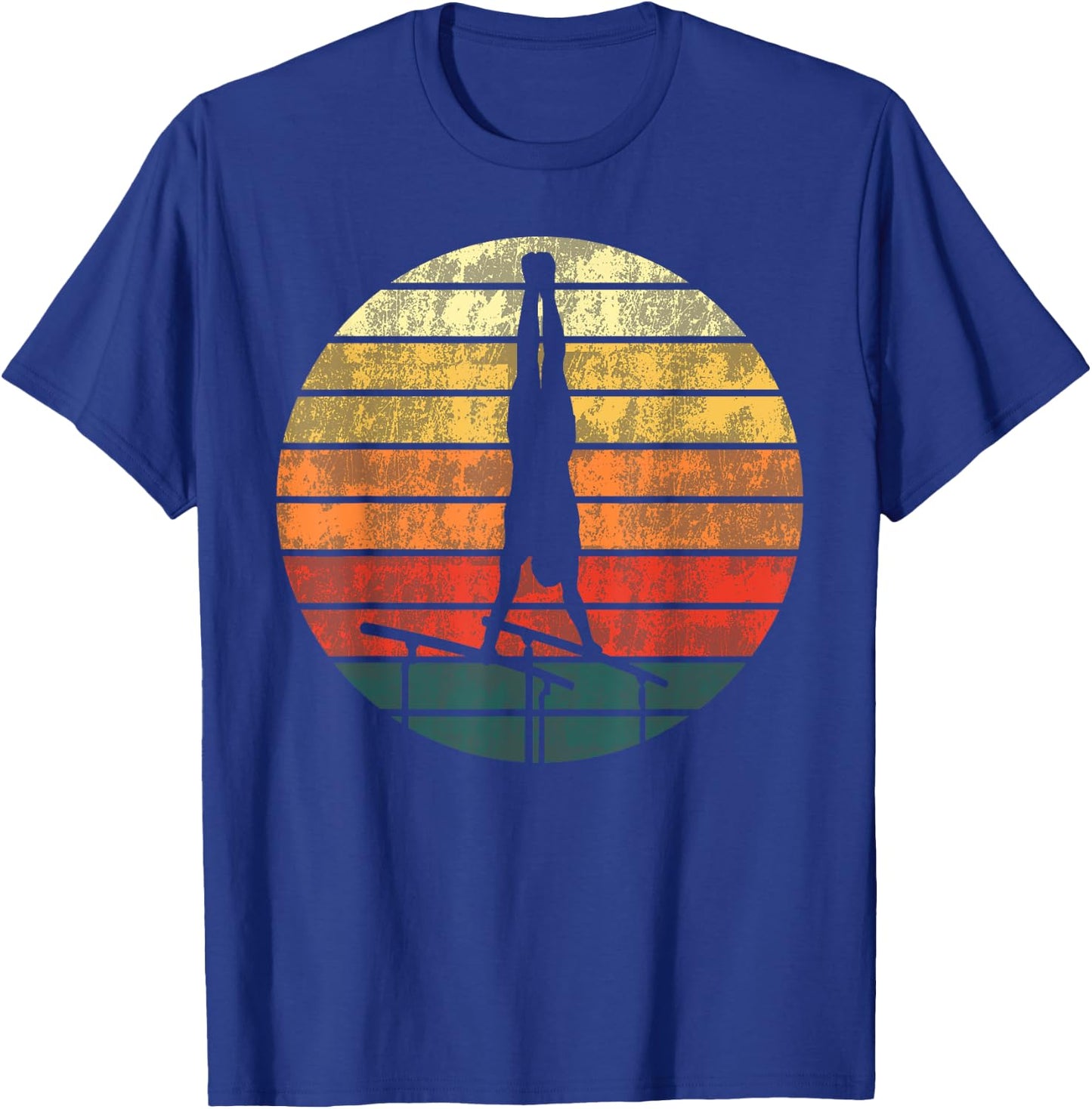 for Art Gymnastics Bars Gymnastics Retro Vintage, black, s T-Shirt - T-Shirt | Royal