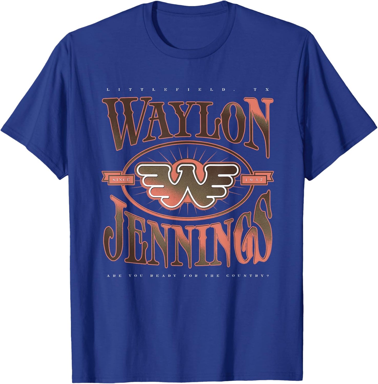 Waylon Jennings Official product - Waylon T-Shirt - T-Shirt | Royal
