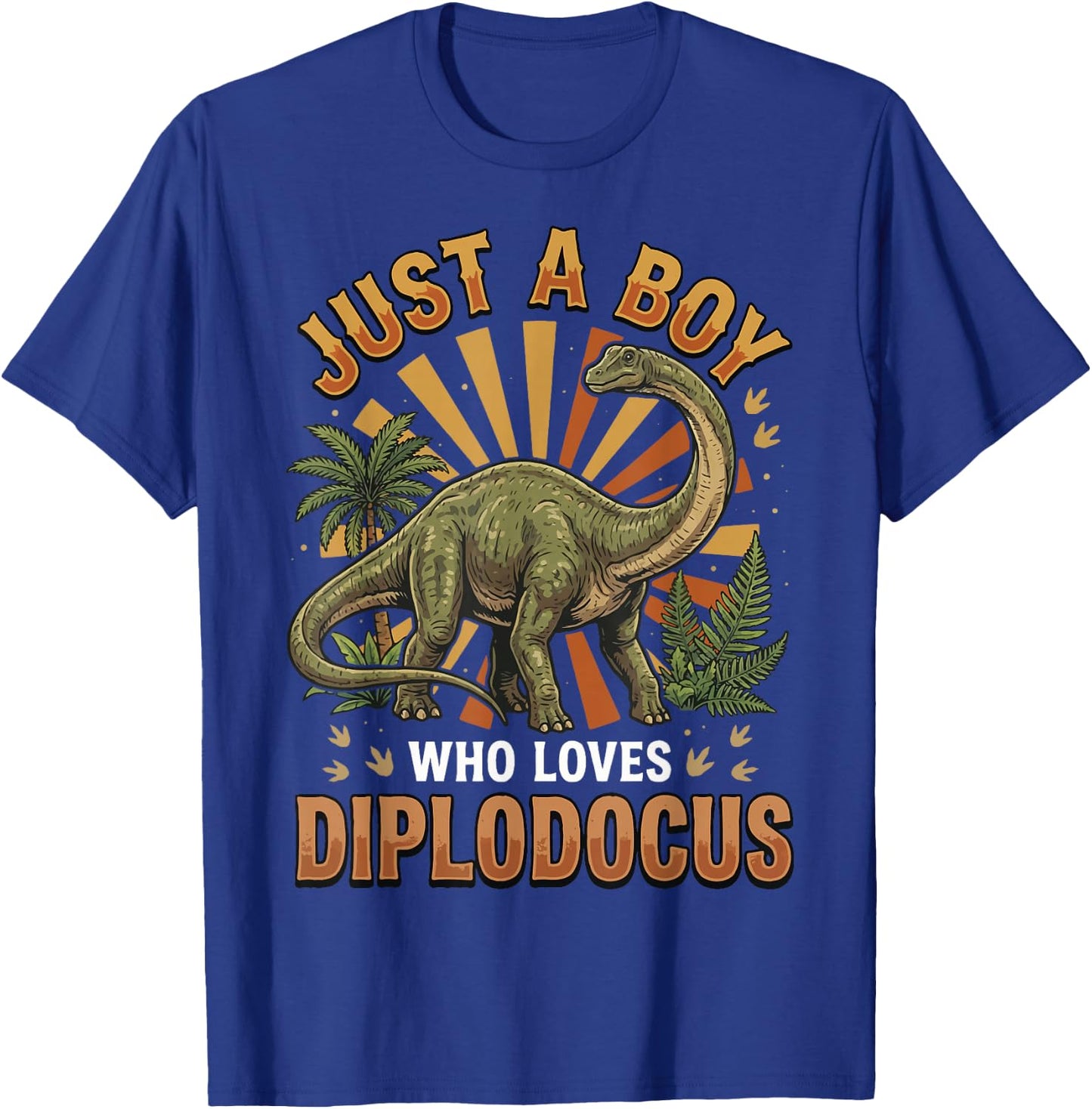 Just A Boy Who Loves Diplodocus T-Shirt - T-Shirt | Royal