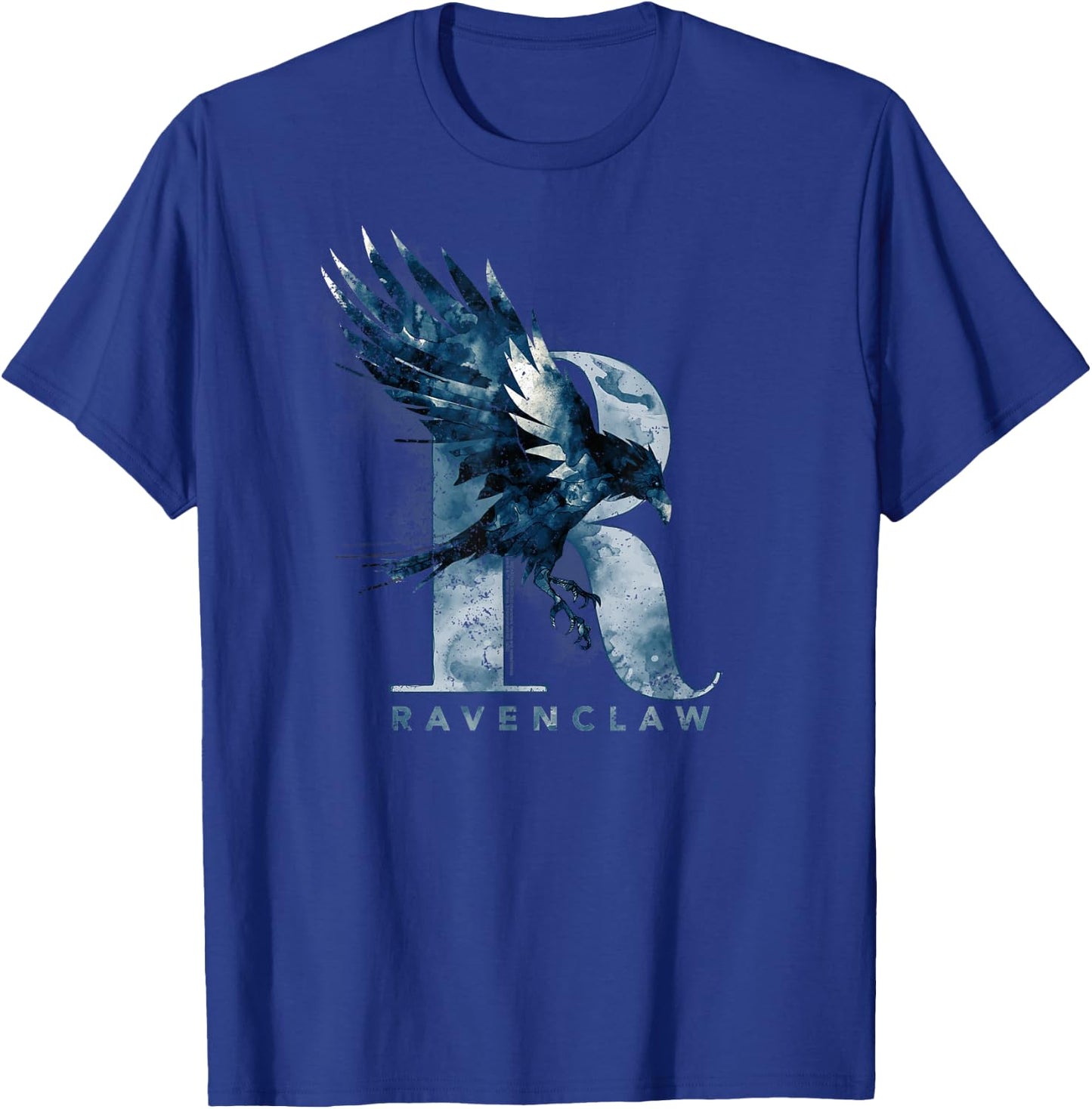Harry Potter Ravenclaw Watercolour R T-Shirt - T-Shirt | Royal