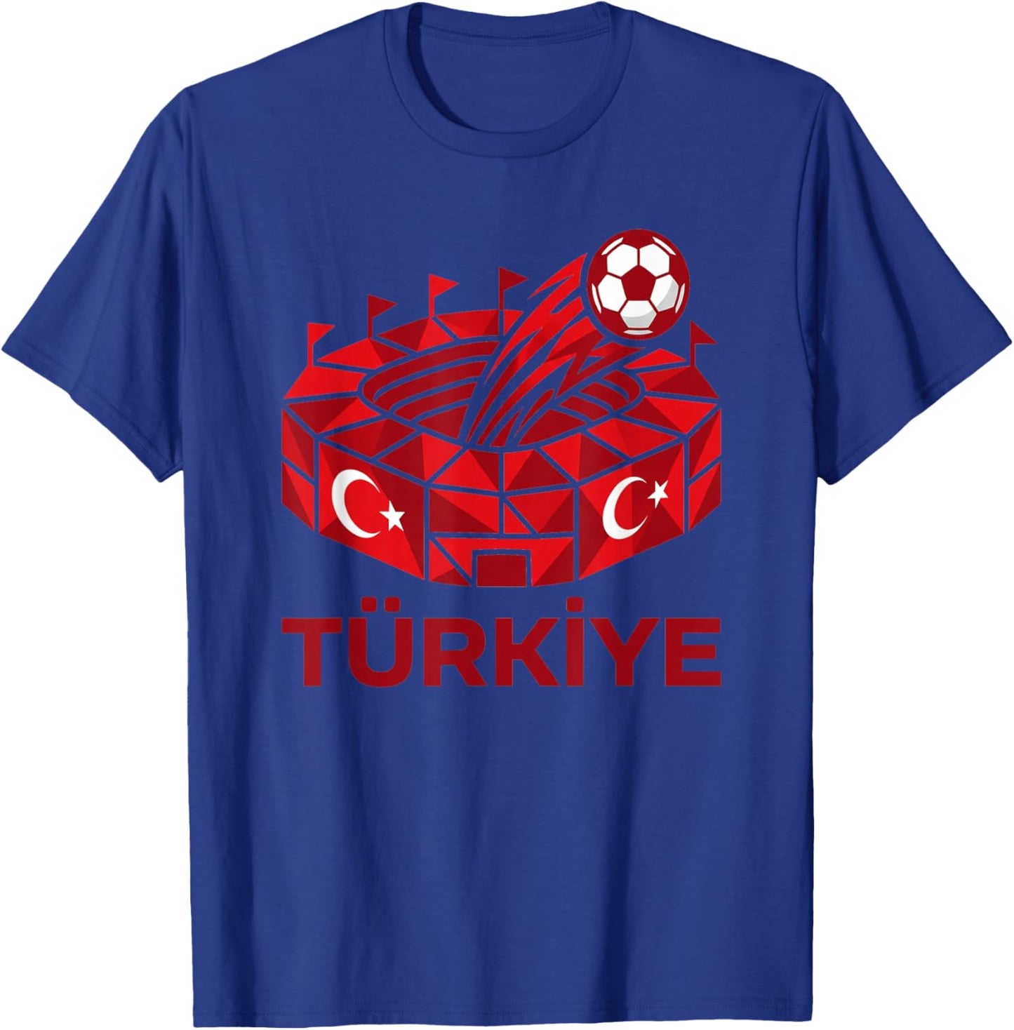 Türkei Stadion Design Türkiye für Begeisterte T-Shirt - T-Shirt | Royal