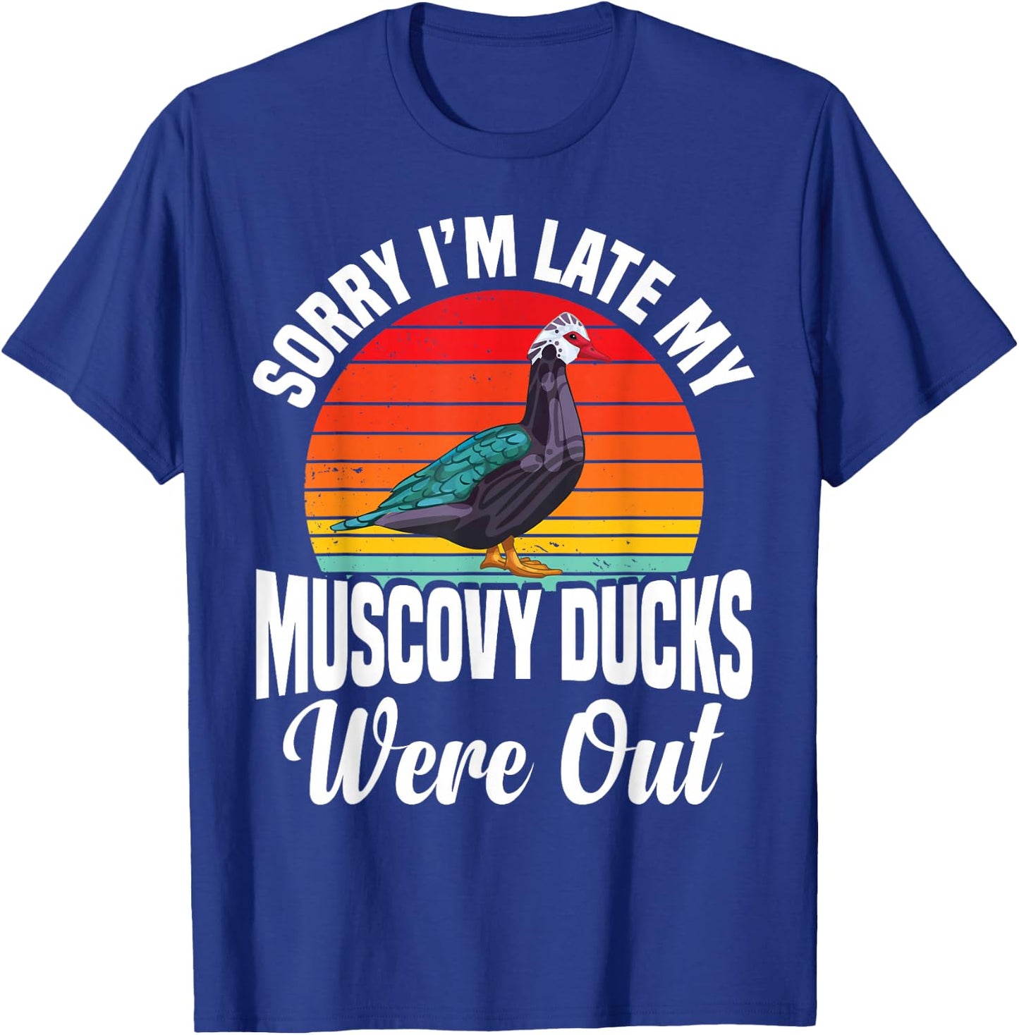 Muscovy Duck Dad Muscovy Duck Food Costume Muscovy Ducks T-Shirt - T-Shirt | Royal