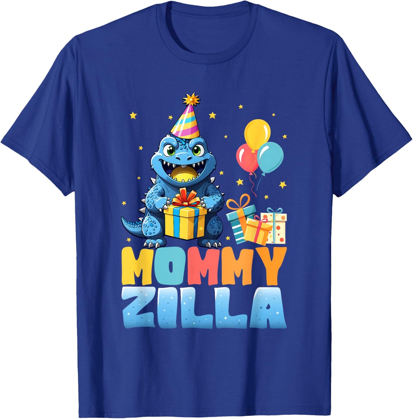 Mommyzilla Funny Monster Kaiju Family Matching Birthday Mom T-Shirt - T-Shirt | Royal