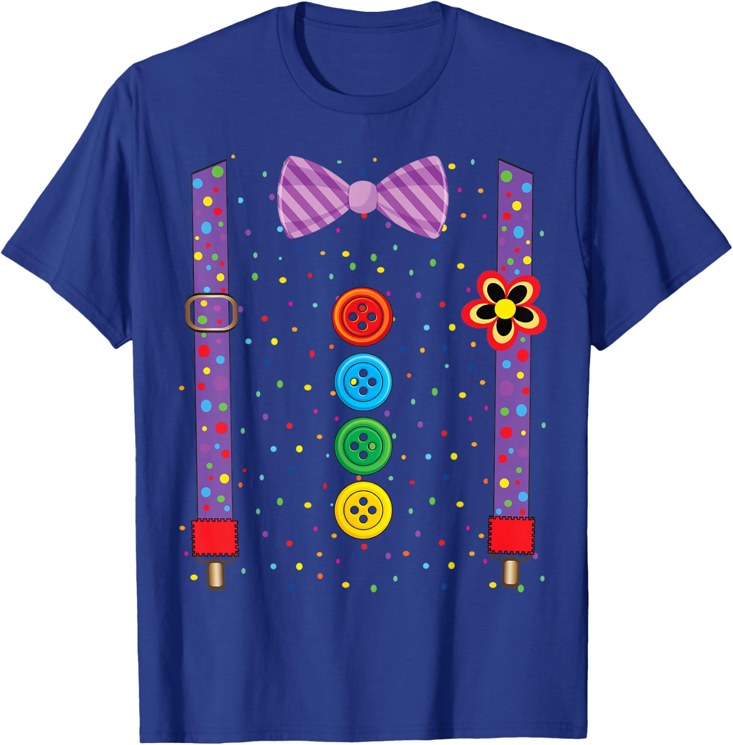 Clown Carnival Costume Clown Costume Clown Fancy Dress T-Shirt - T-Shirt | Royal