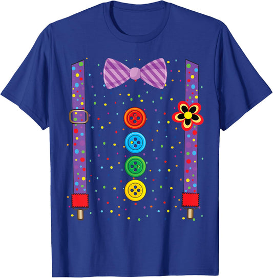 Clown Carnival Costume Clown Costume Clown Fancy Dress T-Shirt - T-Shirt | Royal