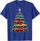 Vintage Retro Car Christmas Tree Xmas Holidays New Year T-Shirt - T-Shirt | Royal