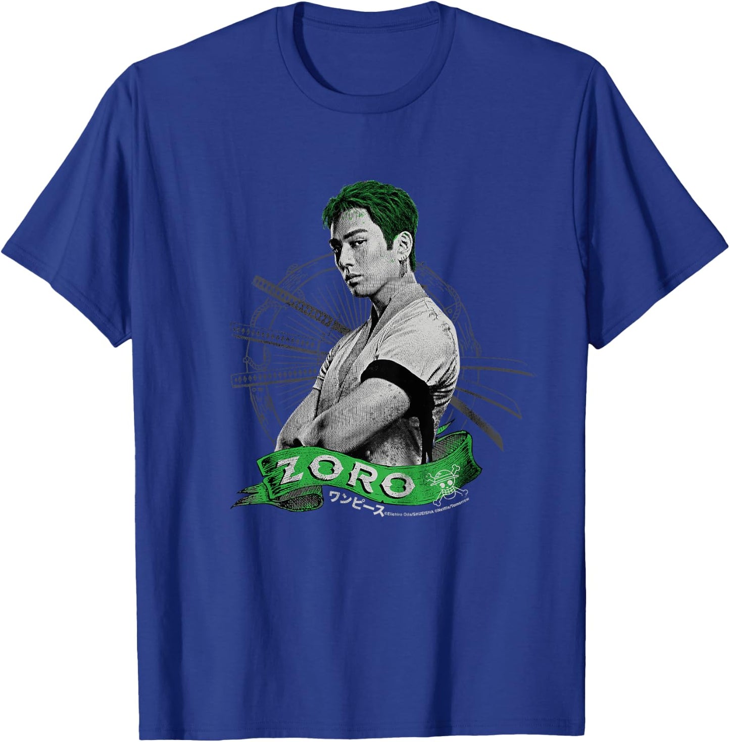 Kinder Roronoa Zoro Live Action Strohhut Piratenjäger Kinder T-Shirt - T-Shirt | Royal