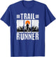 Trail Running Men Runner Mountain Sport T-Shirt - T-Shirt | Royal