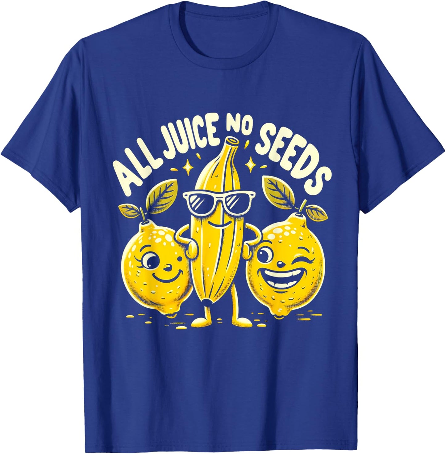 All Juice No Seeds Vasectomy Fruit Funny Men's T-Shirt - T-Shirt | Royal