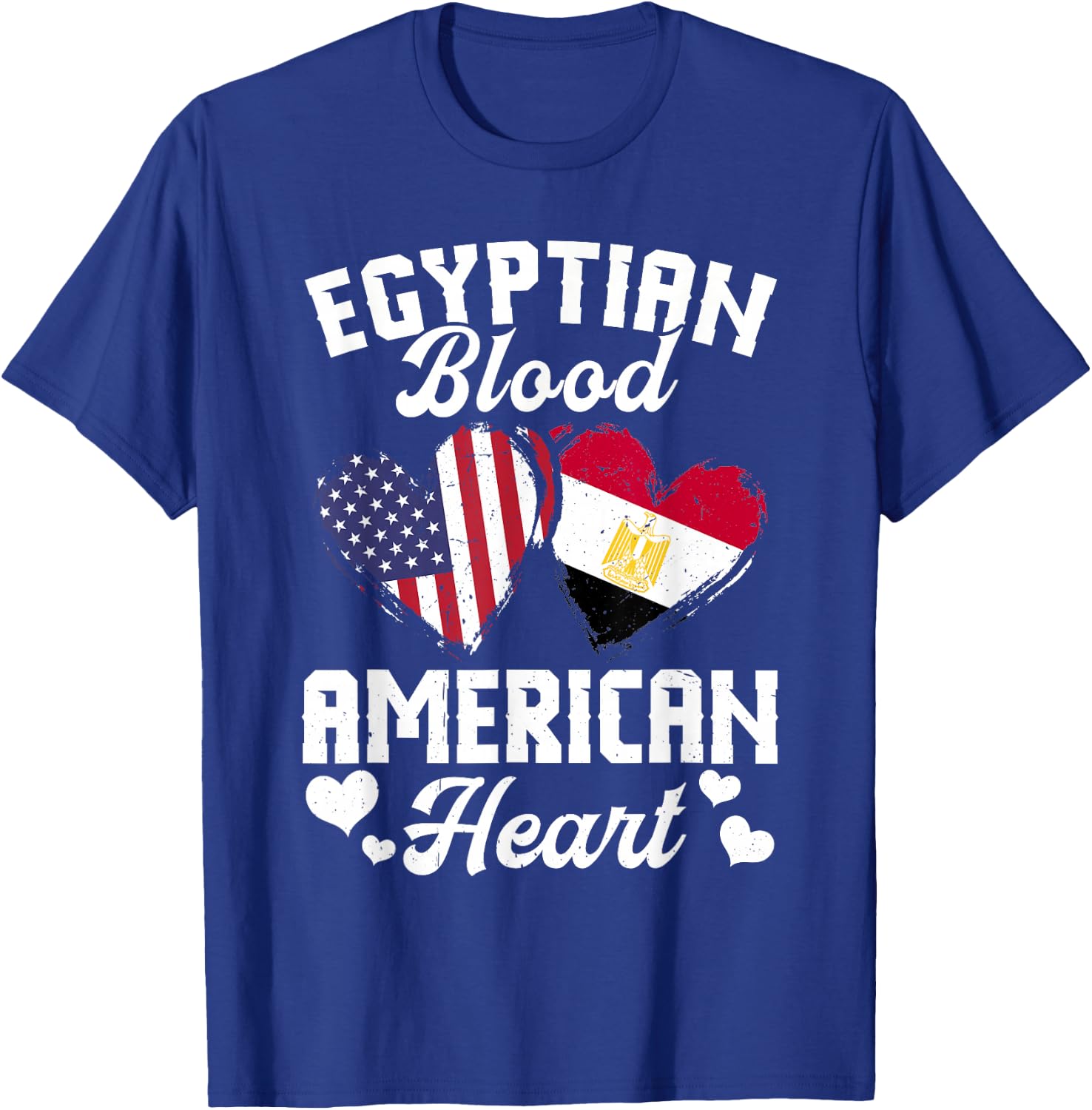 Egyptian Flag Uniform American Outfit US Flags Egypt T-Shirt - T-Shirt | Royal