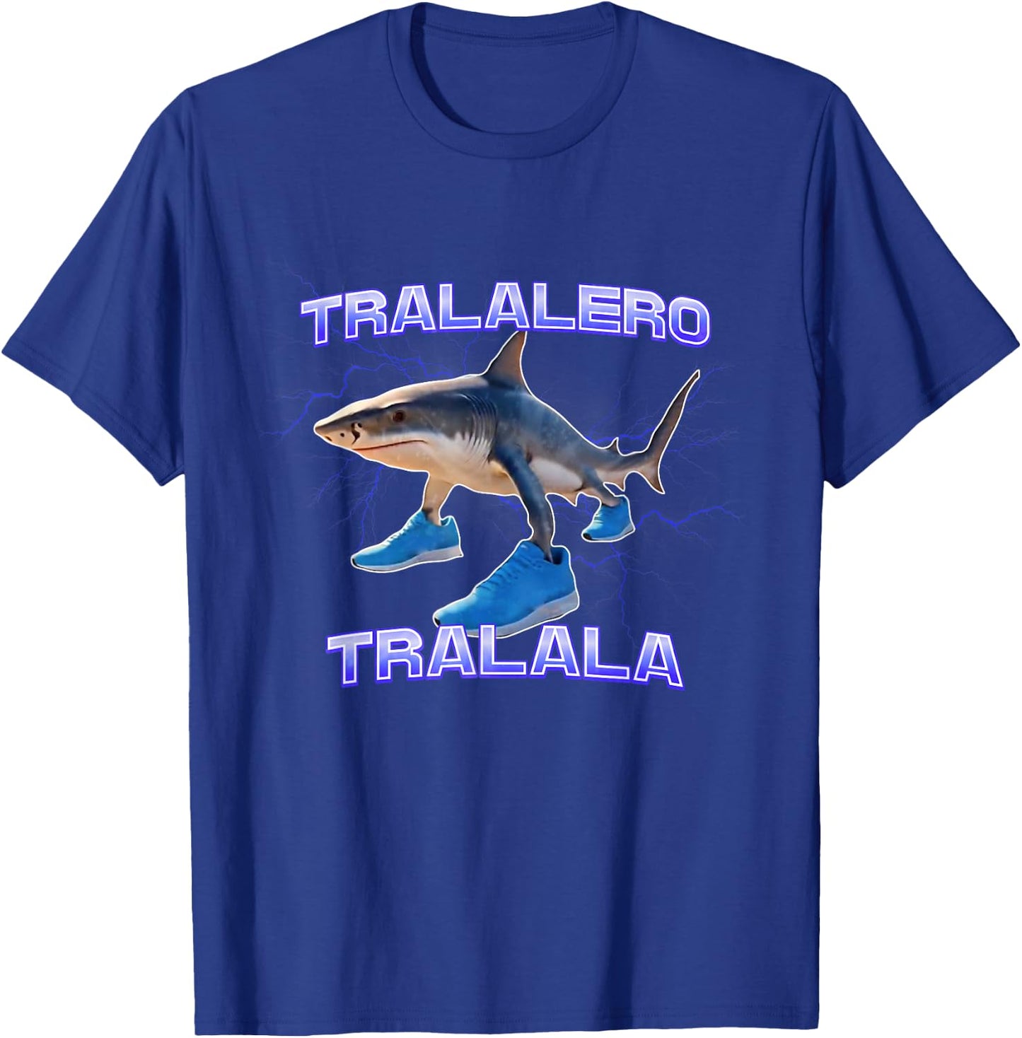 Tralalero Tralala Bootleg Brainrot Meme Italian Brainrot , Black, S T-Shirt - T-Shirt | Royal