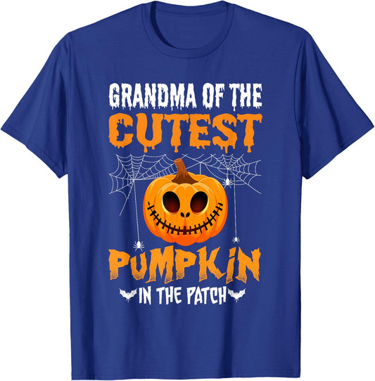 Grandma of The Cutest Pumpkin in The Patch Halloween T-Shirt - T-Shirt | Royal