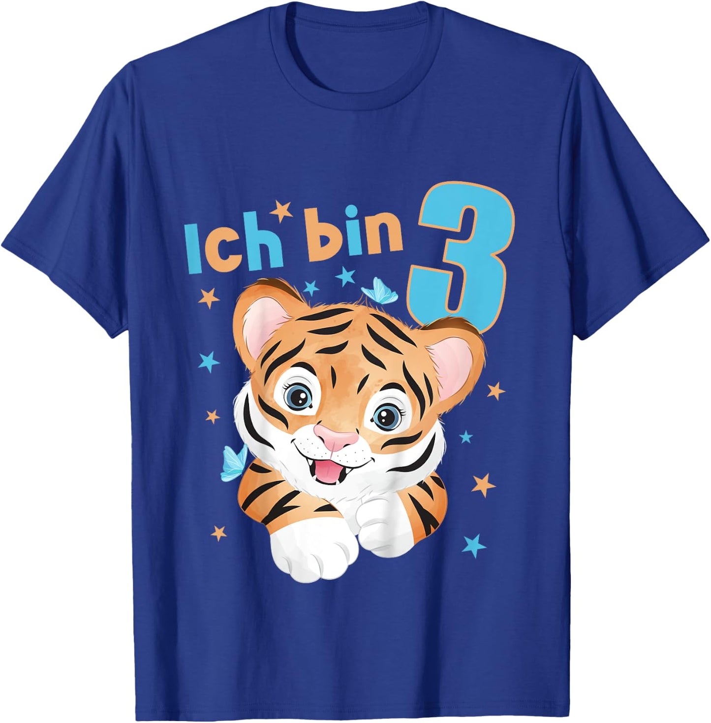 Kinder 3 Jahre alt Ich bin 3 Tiger 3. Geburtstag T-Shirt - T-Shirt | Royal